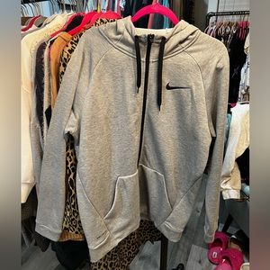 Nike zip up longer cardigan, large